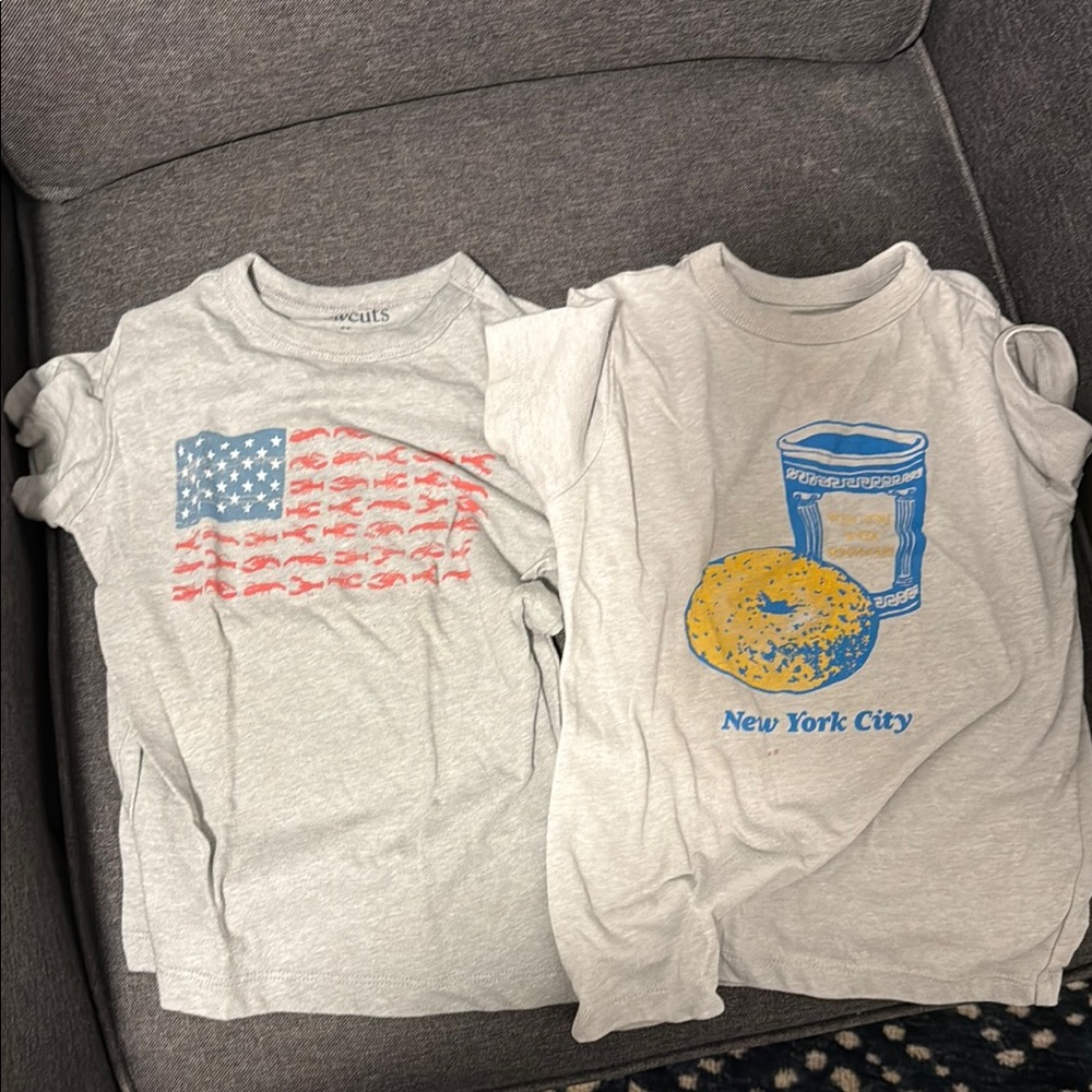 Gray Kids T-Shirts with Graphic Prints